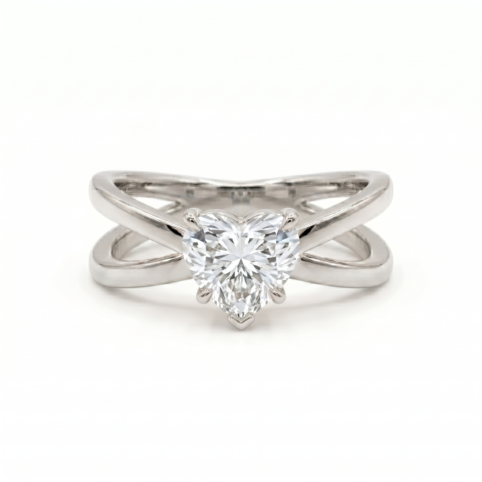 Criss-Cross Ring - Heart 2ct