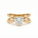 Criss-Cross Ring - Heart 2ct