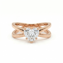 Criss-Cross Ring - Heart 2ct