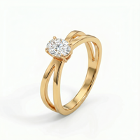 Criss-Cross Ring - Oval 2ct