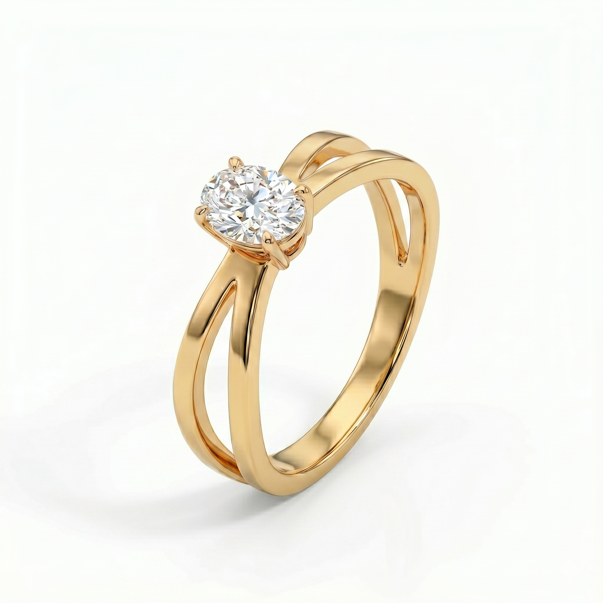 Criss-Cross Ring - Oval 2ct