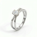 Criss-Cross Ring - Oval 2ct