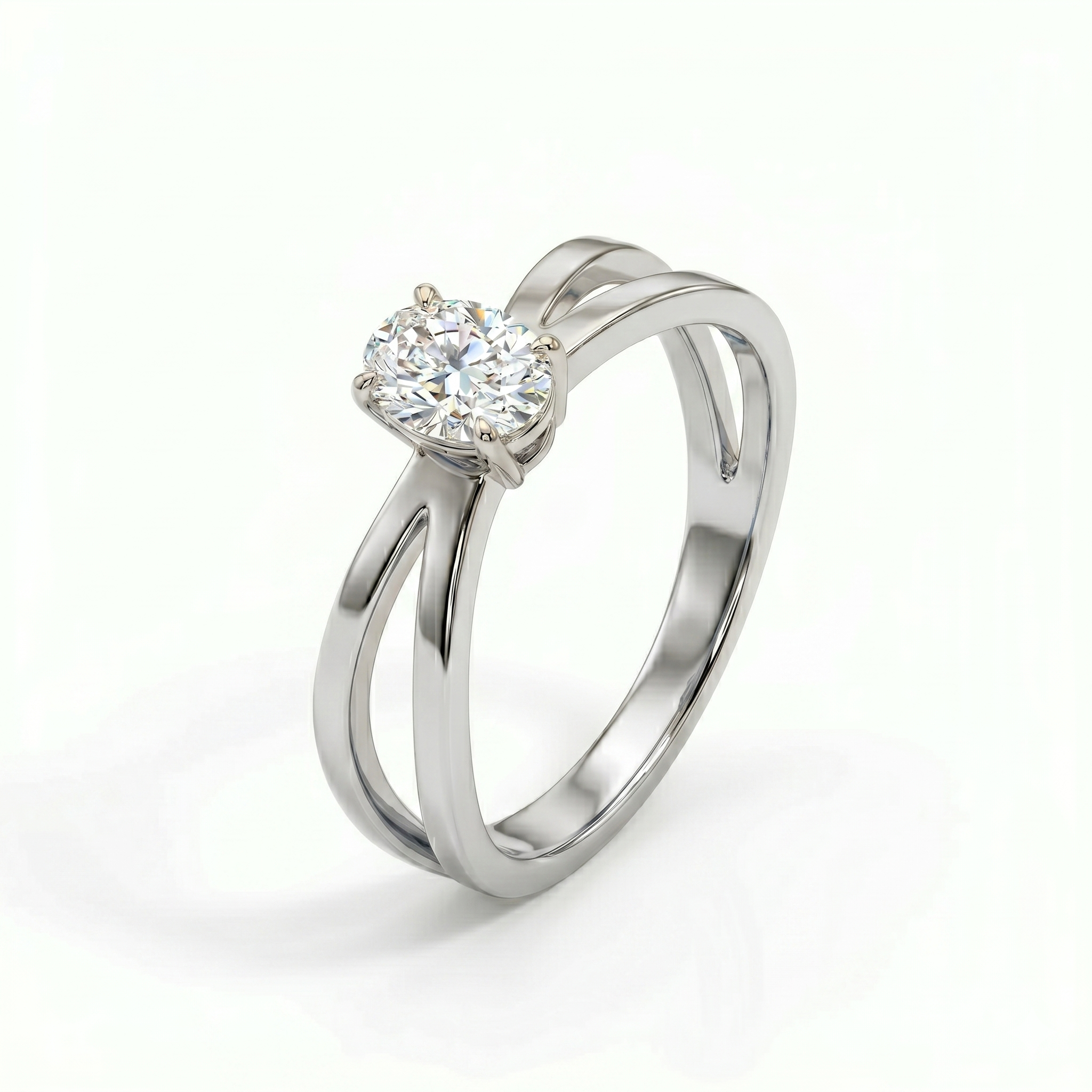 Criss-Cross Ring - Oval 2ct