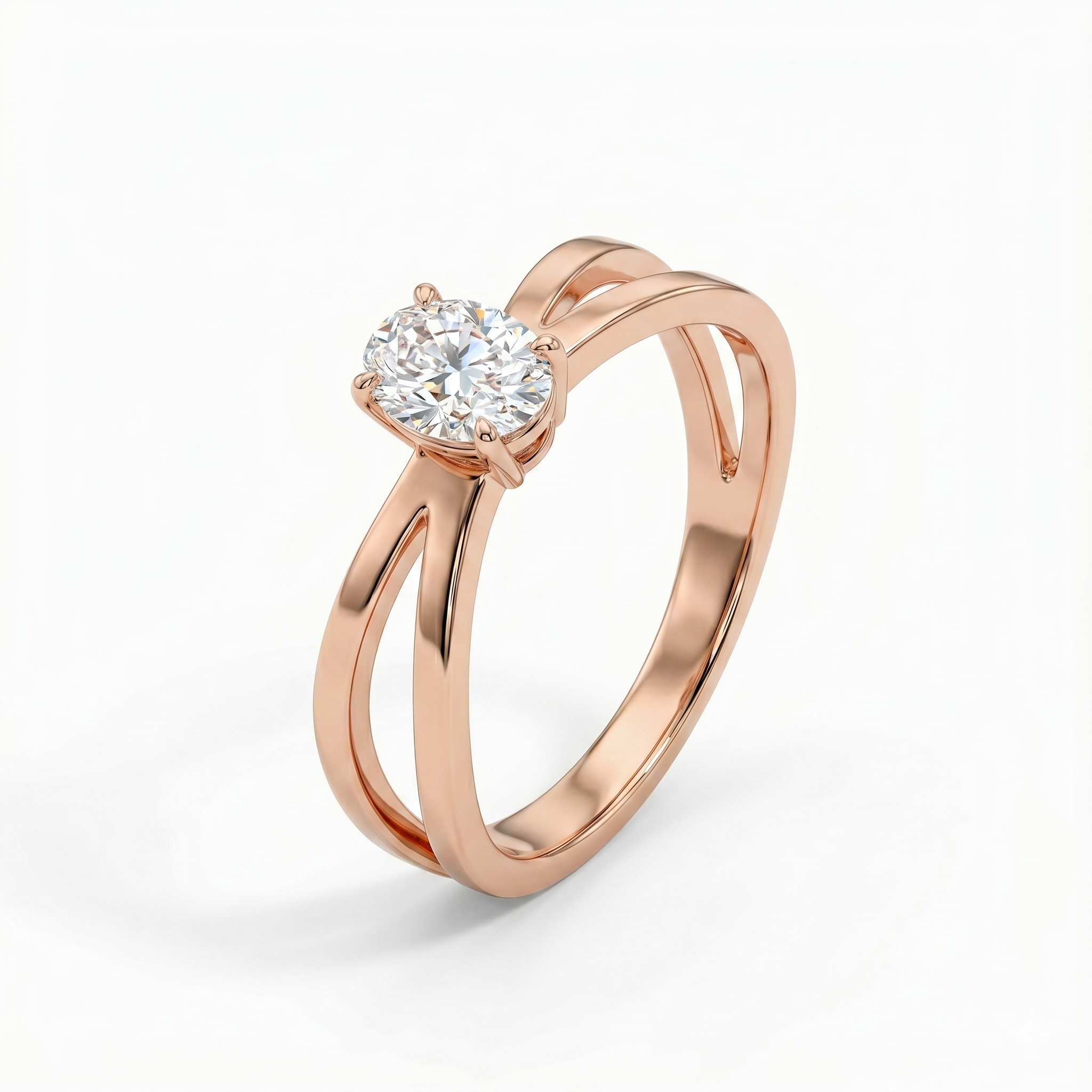 Criss-Cross Ring - Oval 2ct