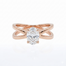 Criss-Cross Ring - Oval 2ct
