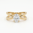Criss-Cross Ring - Oval 2ct