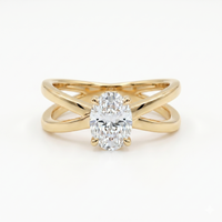 Criss-Cross Ring - Oval 2ct
