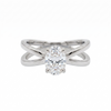 Criss-Cross Ring - Oval 0.5ct