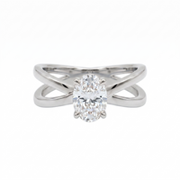 Criss-Cross Ring - Oval 2ct