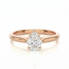 Classic solitaire ring - Pear 1ct