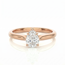 Classic solitaire ring - Pear 1ct