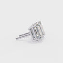 2 cts Emerald studs - Basket Setting