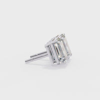 2 cts Emerald studs - Basket Setting