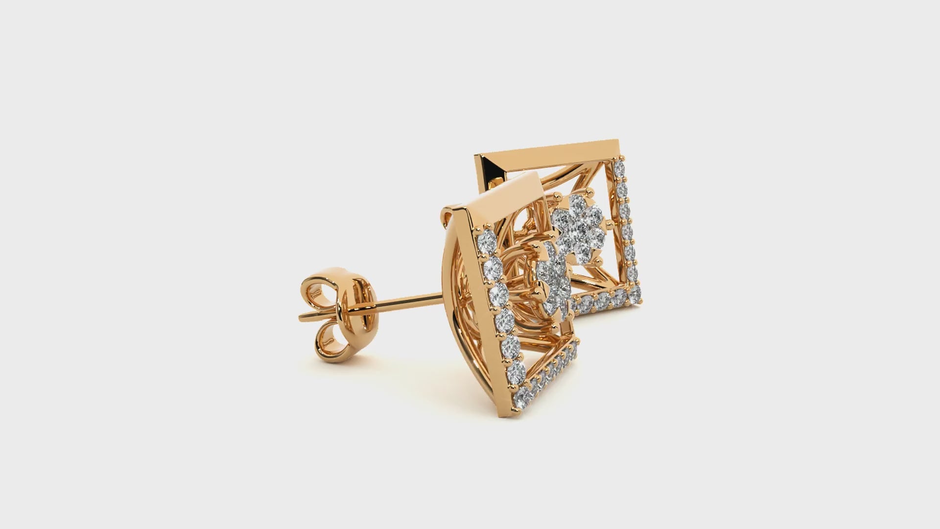 Ornate Square Studs