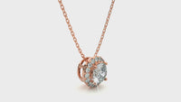 Aurelian Spark Pendant - 1 ct round diamond