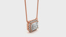 Celestial Halo Pendant - 1 ct emerald