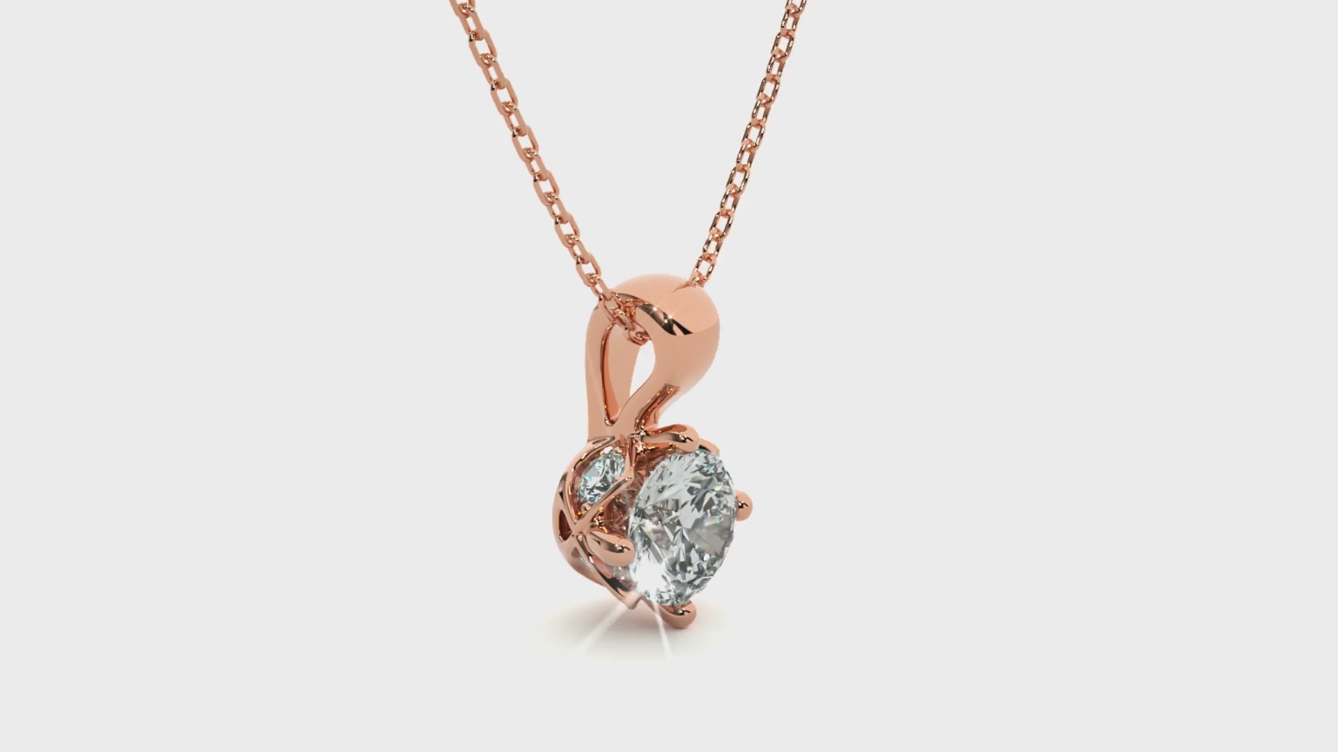 Stellar Gaze Pendant - 1 ct round