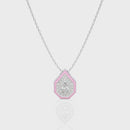 Pink Pear Pendant