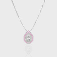 Pink Pear Pendant