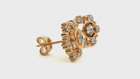 Floral Halo Studs