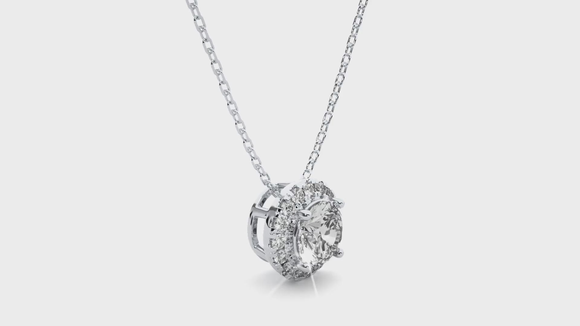Aurelian Spark Pendant - 1 ct round diamond