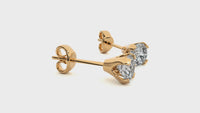 0.5 ct round studs - Martini setting
