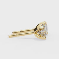 2.5 cts Round studs - 4 prong setting