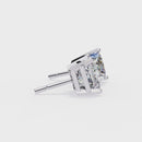3 ct Princess studs - 4 prong setting