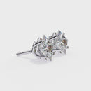 2.5 ct Princess studs - Basket setting