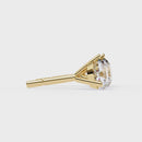 1 ct Round studs - Martini setting