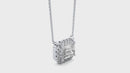 Celestial Halo Pendant - 1 ct emerald
