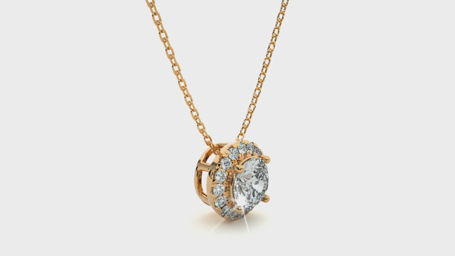 Aurelian Spark Pendant - 1 ct round diamond