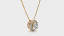 Aurelian Spark Pendant - 1 ct round diamond