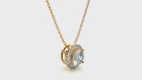 Aurelian Spark Pendant - 1 ct round diamond