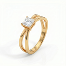 Criss-Cross Ring - Princess 1ct