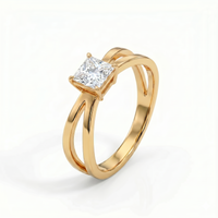 Criss-Cross Ring - Princess 1ct