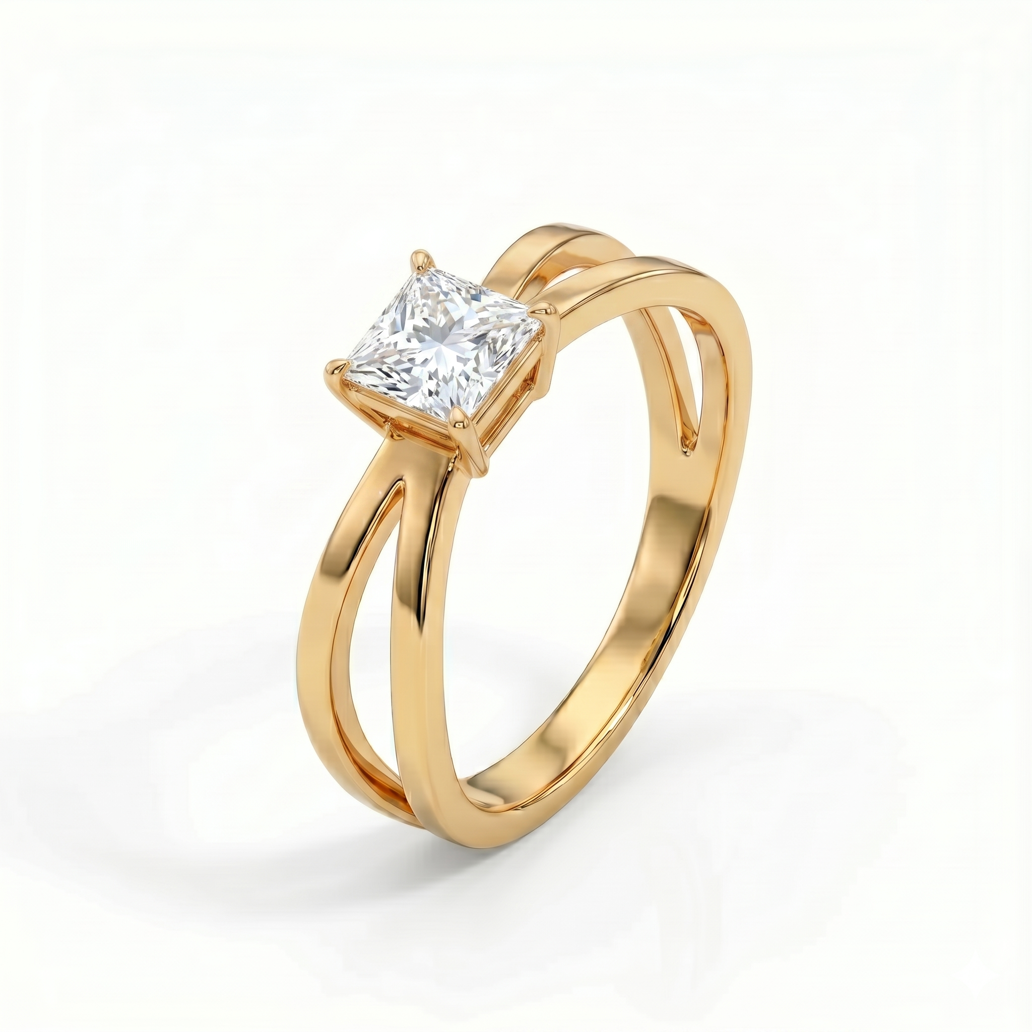 Criss-Cross Ring - Princess 1ct