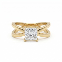 Criss-Cross Ring - Princess 1ct