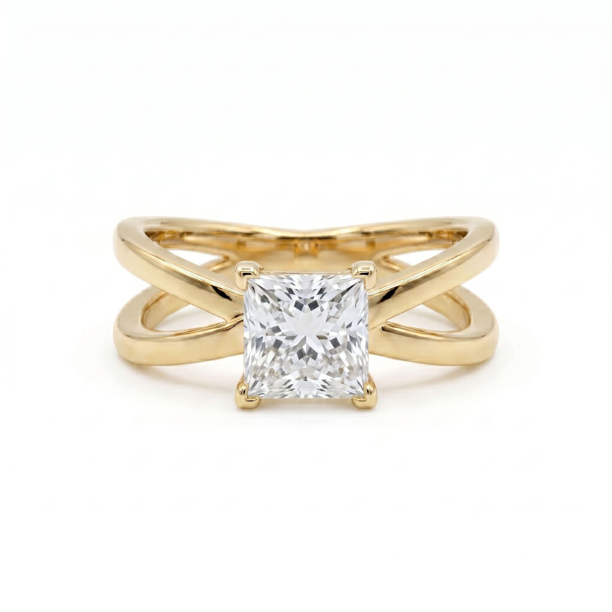 Criss-Cross Ring - Princess 1ct