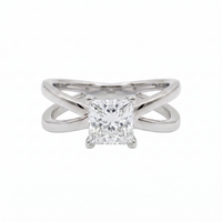 Criss-Cross Ring - Princess 1ct