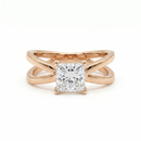 Criss-Cross Ring - Princess 1ct