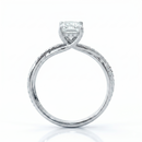 Twist Solitaire Ring - Emerald 1ct