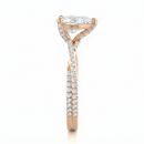 Twist Solitaire Ring - Pear 2ct