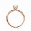 Twist Solitaire Ring - Pear 2ct