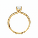 Twist Solitaire Ring - Pear 2ct