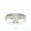 Twist Solitaire Ring - Pear 0.5ct
