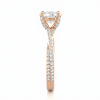 Twist Solitaire Ring - Oval 2ct